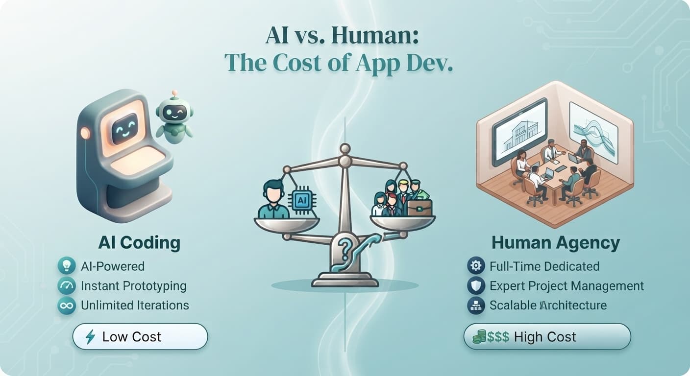 AI vs. human: building a mobile app
